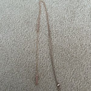 Kendra Scott Rose Gold Druzy Long Necklace